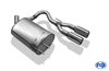 Fox Edelstahl Sportauspuff mittig Renault Twingo 1 Typ C06 Bj.93-07 2x76mm rund eingerollt gerade mit Absorber - Abb. 2