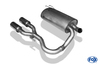 Fox Edelstahl Sportauspuff mittig Renault Twingo 1 Typ C06 Bj.93-07 2x76mm rund eingerollt gerade mit Absorber - Abb. 3