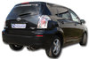 Fox Edelstahl Sportauspuff Toyota Corolla Verso R1 1.8l 2x80mm rund eingerollt gerade mit Absorber - Abb. 2