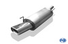 Fox Edelstahl Sportauspuff VW Golf 3 inkl. Cabrio 135x80mm flachoval eingerollt abgeschrägt mit Absorber