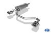 Fox Edelstahl Duplex Sportauspuff VW Passat 3B 3BG 135x80mm flachoval eingerollt abgeschrägt mit Absorber