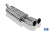 Fox Edelstahl Sportauspuff inkl. Verbindungsrohr Audi 80/90 89 B3 Limousine/Coupe und B4 Cabrio 1.6-2.0l 2x76mm DTM rund scharf - Abb. 2