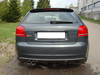 Fox Edelstahl Sportauspuff-Komplettanlage ab Kat Audi S3 8P quattro 2x90mm rund eingerollt abgeschrägt mit Absorber - Abb. 2