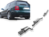 Fox Edelstahl Sportauspuff-Komplettanlage ab Kat Audi A4 quattro B5 Limousine/Avant 2.4l-2.8l inkl. TDI 2x76mm rund eingerollt gerade mit Absorber