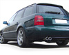 Fox Edelstahl Racing-Komplettanlage ab Kat. Audi A4 quattro B5 Limousine/Avant 1.8l 1.9l TDI 2x76mm rund eingerollt gerade mit Absorber - Abb. 2