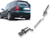 Fox Edelstahl Racing-Komplettanlage ab Kat. Audi S4 Biturbo quattro A4 B5 Limousine/Avant 2x76mm rund eingerollt gerade mit Absorber