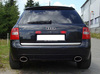 Fox Edelstahl Duplex Sportauspuff-Komplettanlage ab Kat Audi A6 u. S6 quattro 4B Typ C5 Limousine u. Avant je 140x90mm oval eingerollt abgeschrägt - Abb. 2