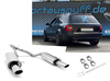 Fox Edelstahl Duplex Racing-Komplettanlage ab Kat. Audi A6 u. S6 quattro 4B Typ C5 Limousine u. Avant 115x85mm oval eingerollt abgeschrägt