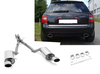 Fox Edelstahl Duplex Racing-Komplettanlage ab Kat. Audi A6 u. S6 quattro 4B Typ C5 Limousine u. Avant je 140x90mm oval eingerollt abgeschrägt