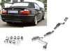 Fox Edelstahl Duplex Sportauspuff-Komplettanlage ab Kat BMW 3er E46 318i 320i 325i 328i Limousine/ Touring/ Coupe/ Cabrio 2x76mm rund scharf gerade