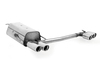 Fox Edelstahl Duplex Sportauspuff inkl. Verbindungsrohr Mercedes CLK W209 - C209 Coupe u. A209 Cabrio ab 2002 2x80mm rund eingerollt abgeschrägt mit Absorber