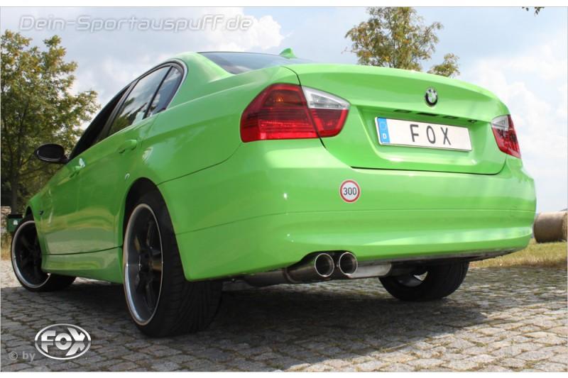 ASSO Sportauspuff für BMW E90 E91 318i/320i 2x76mm