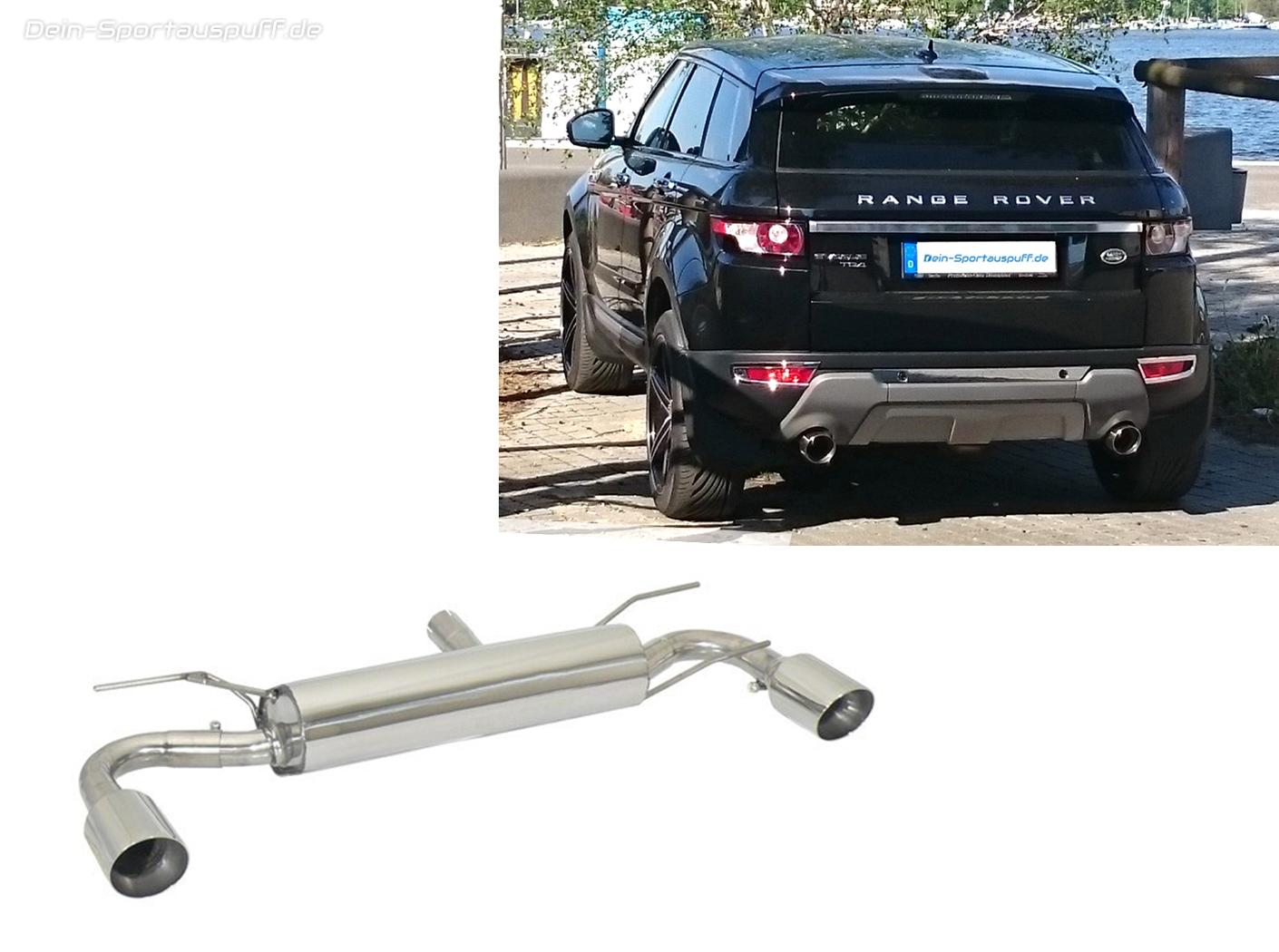 Range rover evoque exhaust discount