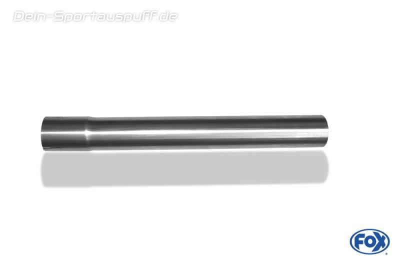 1 meter Edelstahl Auspuff Rohr Ø 60mm aufgeweitet Muffe