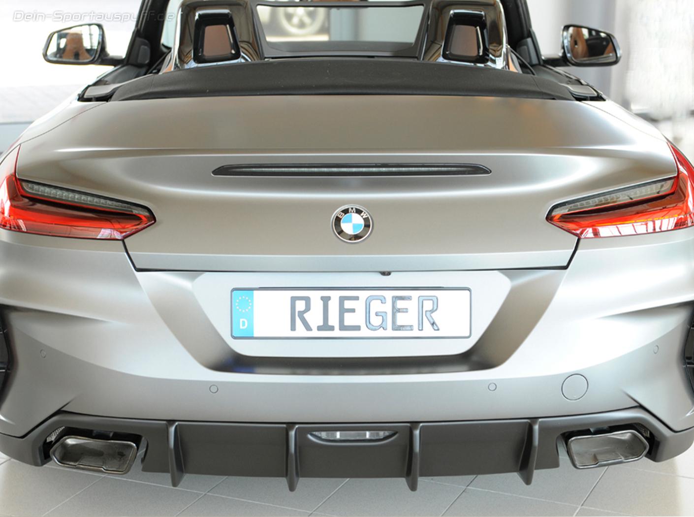 Rieger Heckeinsatz ABS/schwarz matt für BMW Z4 G29 Roadster ab Bj. 2019 mit  M-Paket günstig online kaufen 