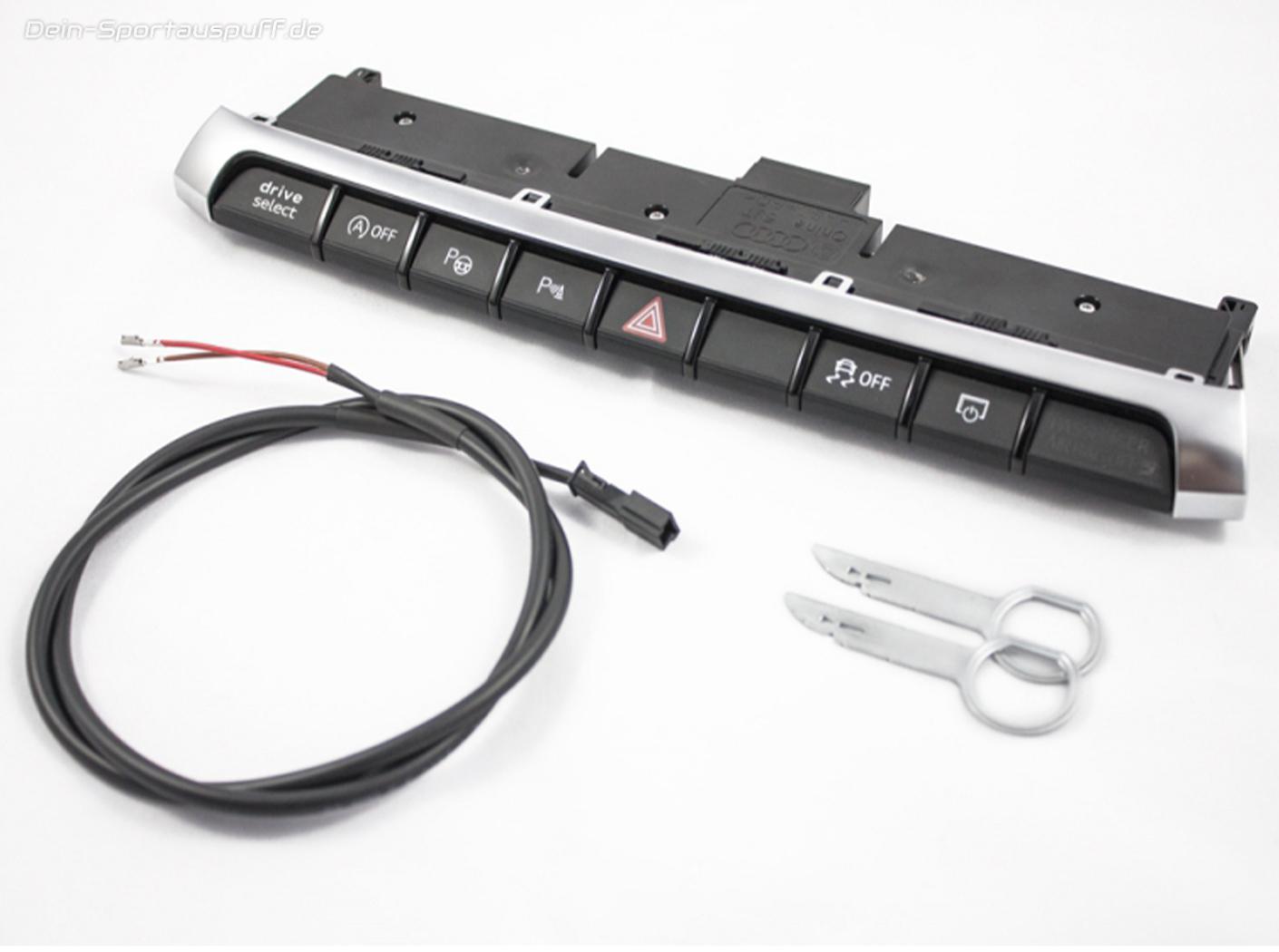 ASR Kabelsatz-Erweiterung inkl. Schalterleiste für Klappensteuerung RX1 für  Abgasklappen Audi S3 + RS3 8V günstig online kaufen 