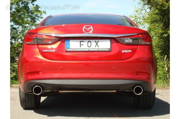 Edelstahl Fox Auspuff für Mazda 6 GJ